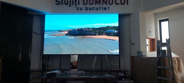 Videowall LED biserica