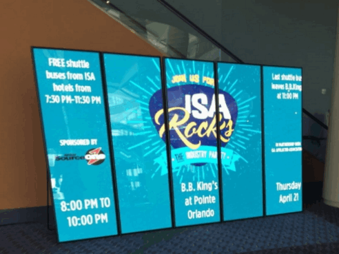 postere digitale cu led